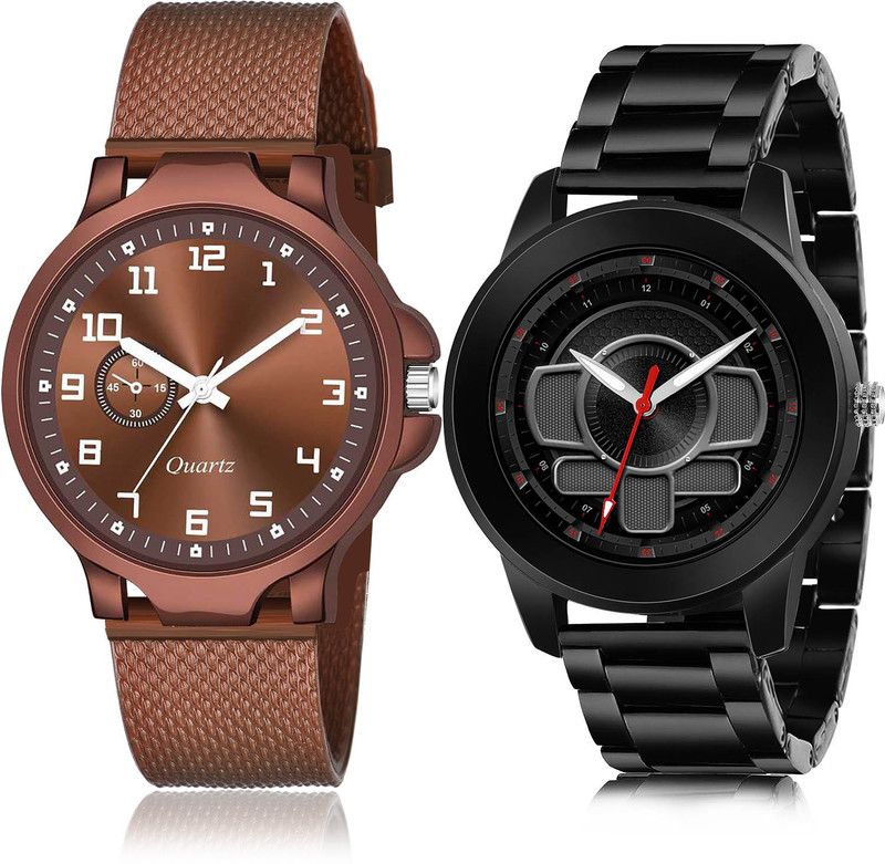 Analog Watch - For Men Modern Wrist 2 Watch Combo For Boys And Men - BRM35-(8-S-20)