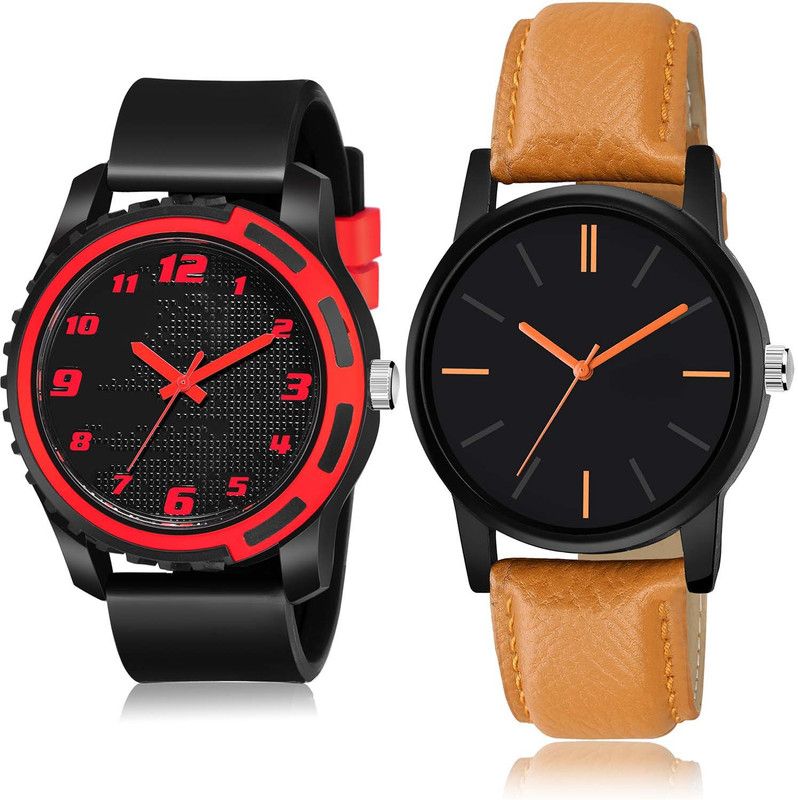 combo watch Analog Watch - For Men Contemporary Analogue Sports Combo Watch For Boys And Men - BM113-B112