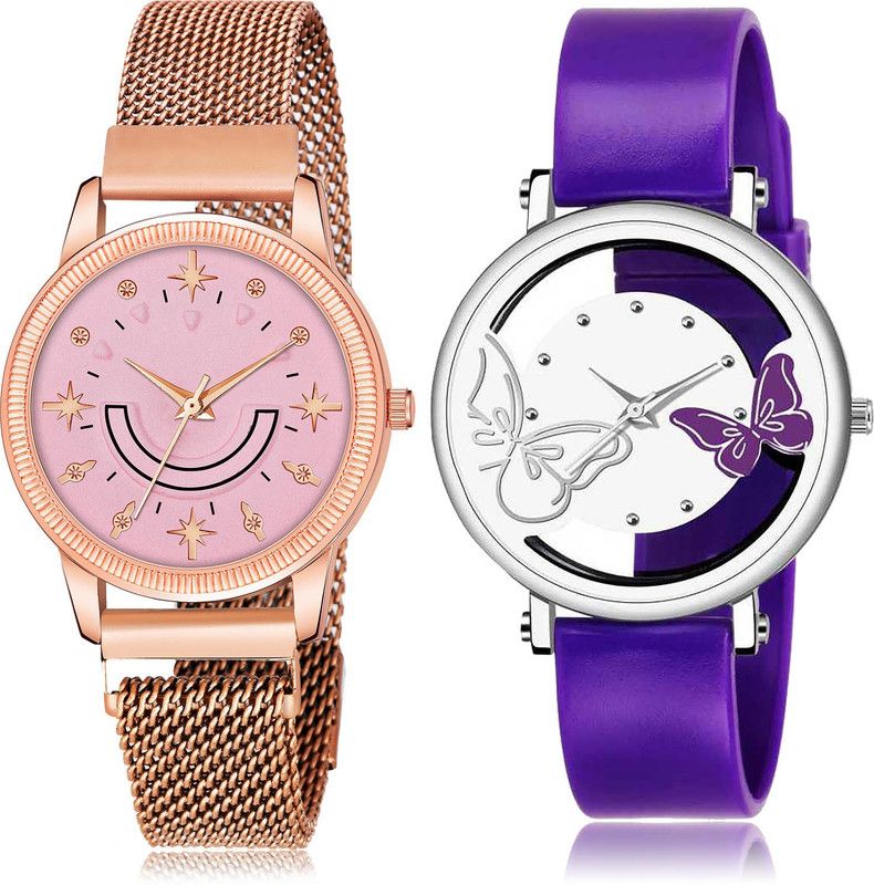 Analog Watch - For Women Brand New Professional 2 Watch Combo For Women And Girls - GW72-G557