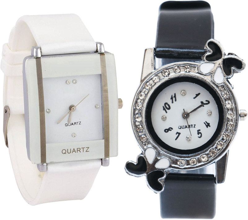 Analog Watch - For Women New Tread White And Black Color Combo Watch (G17-G97) For Girls And Women