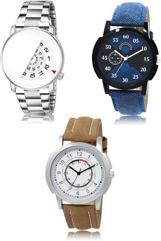 New latest Designer Combo of 3 Analog Watch - For Men 106-02-17