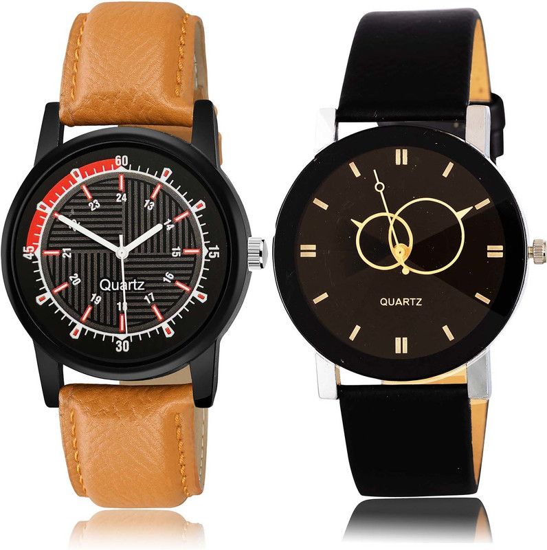 combo watch Analog Watch - For Boys Latest Royal Sports And Geometric Design 2 Watch Combo For Boys And Men - BRA30-B135