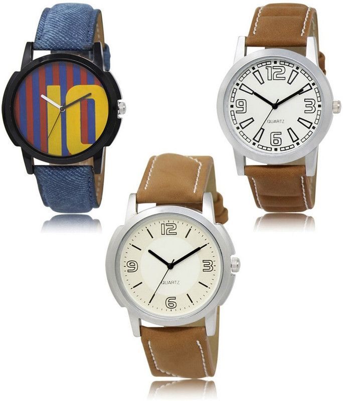 New latest Designer Combo of 3 Analog Watch - For Men LR-10-15-16