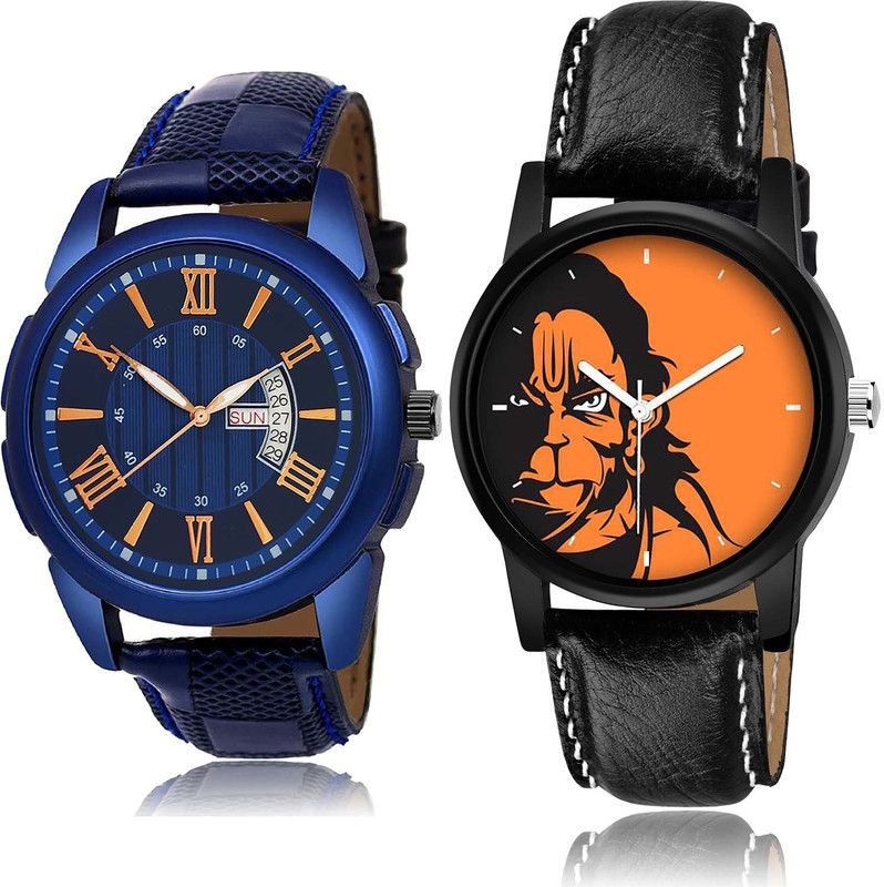 combo watch Analog Watch - For Men Best Collegian Day And Date And Hanuman Combo Watch For Boys And Men - BRM1-B26