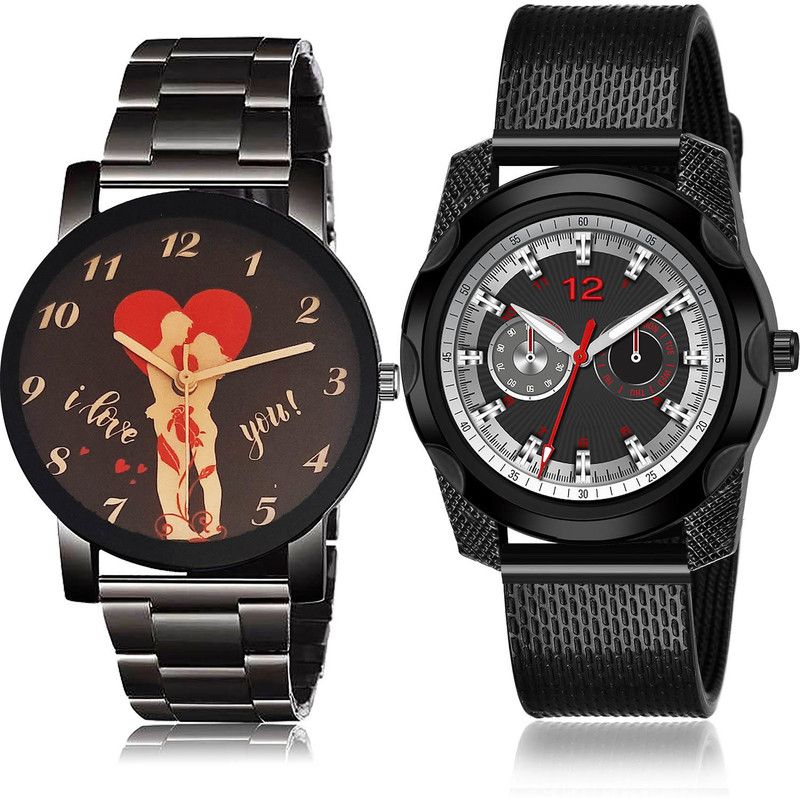 Analog Watch - For Men Modish Unique 2 Watch Combo For Boys And Men - BCPL9-(26-S-10)