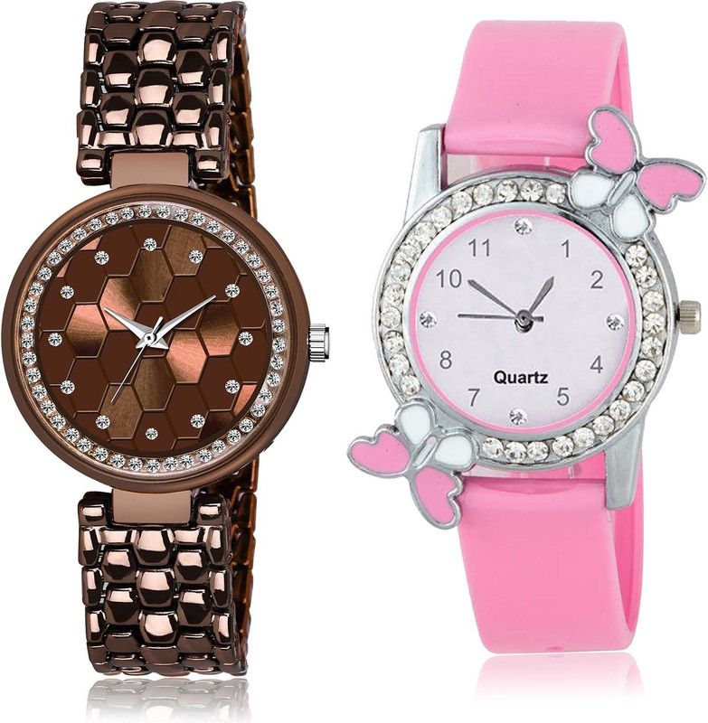 combo watch Analog Watch - For Girls Modern Wrist Bangle And Butterfly Combo Watch For Girls And Women - GL271-G99