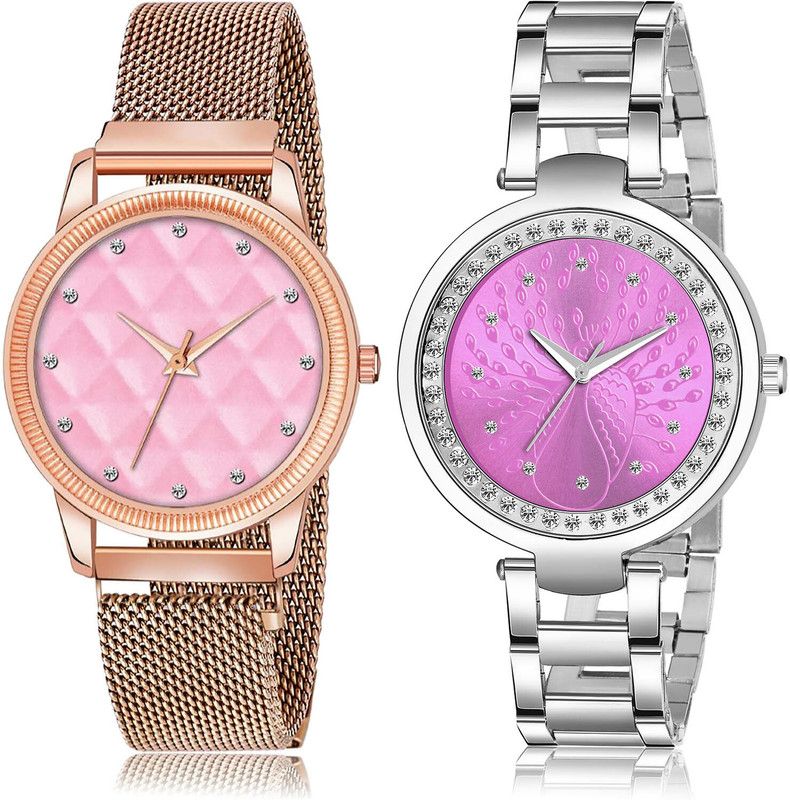 Analog Watch - For Girls Treading Designer 2 Watch Combo For Women And Girls - GW16-GM208