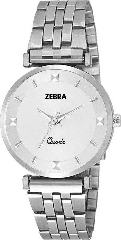 Analog Watch - For Women Best New Designer Silver Dial Stainless Steel Belt Watch For Girls & Women ZB-112W