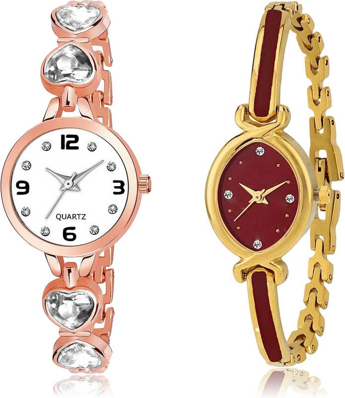Analog Watch - For Girls Modern Exclusive 2 Watch Combo For Women And Girls - G660-G122
