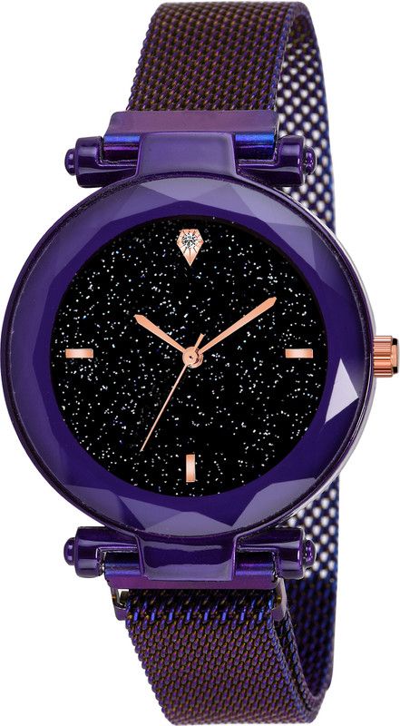 Analog Watch - For Girls Luxury Looking Purple Magnet Strap Professional Watch For Girl&Women