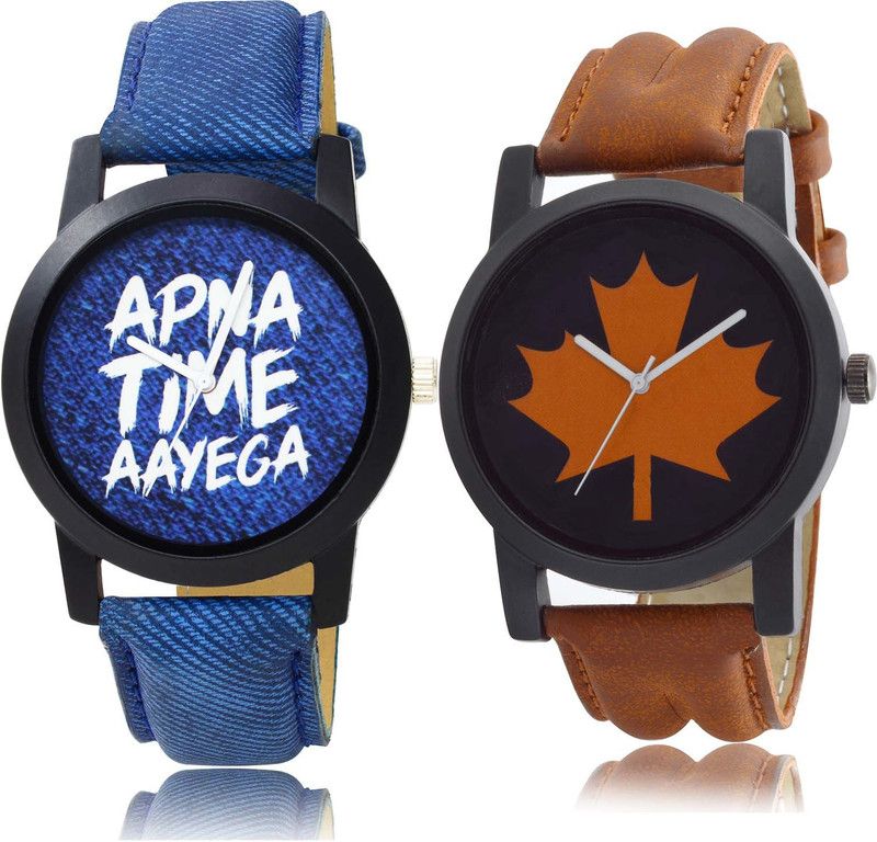 combo watch Analog Watch - For Men Brand New Exclusive Apna Time Aayega Combo Watch For Boys And Men - BO41-B34