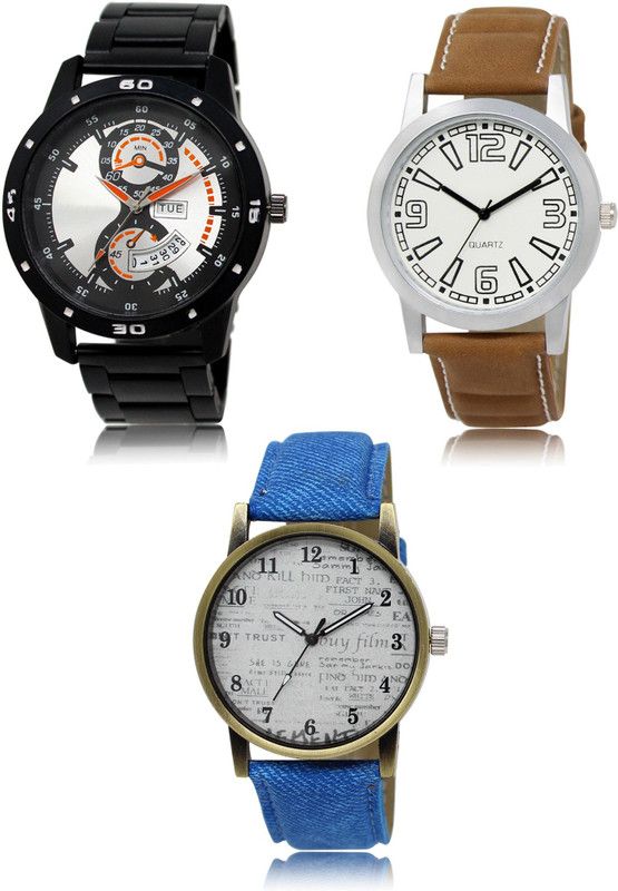 New latest Designer Combo of 3 Hybrid Smartwatch Watch - For Men 107-15-28