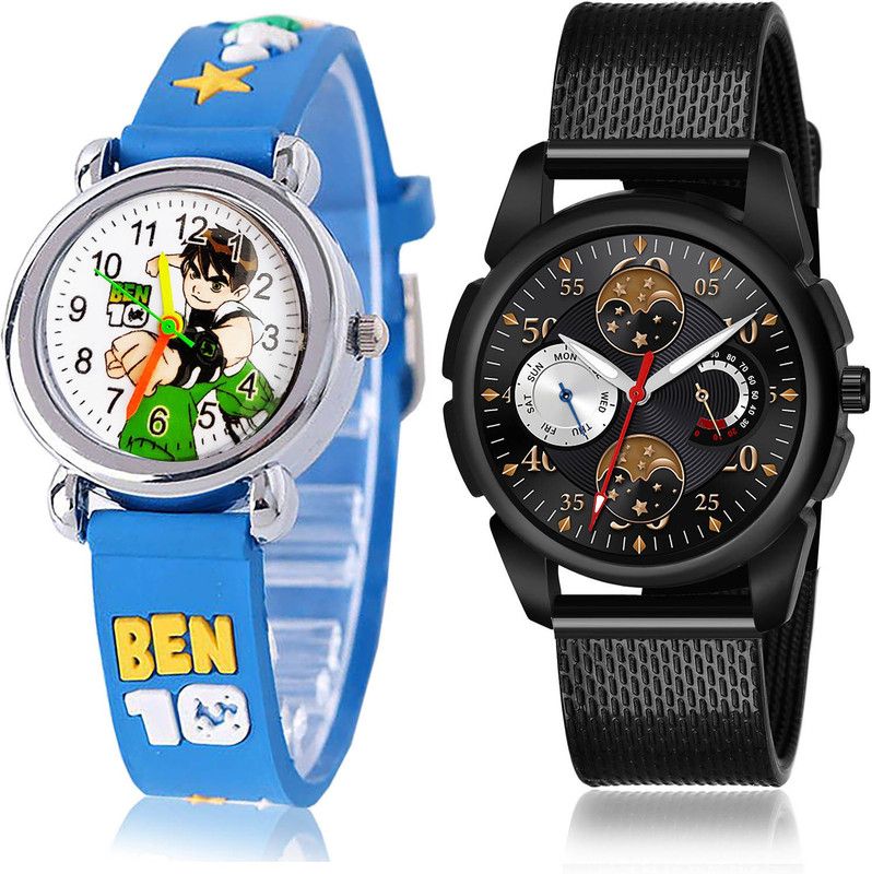Analog Watch - For Boys Latest Party Wedding 2 Watch Combo For Boys And Men - BK95-(49-S-10)