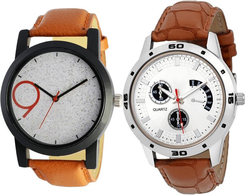 combo watch Analog Watch - For Girls Brand New Technology Analogue Brown Color Boys And Men Watch - B33-B52 (Combo Of 2 )