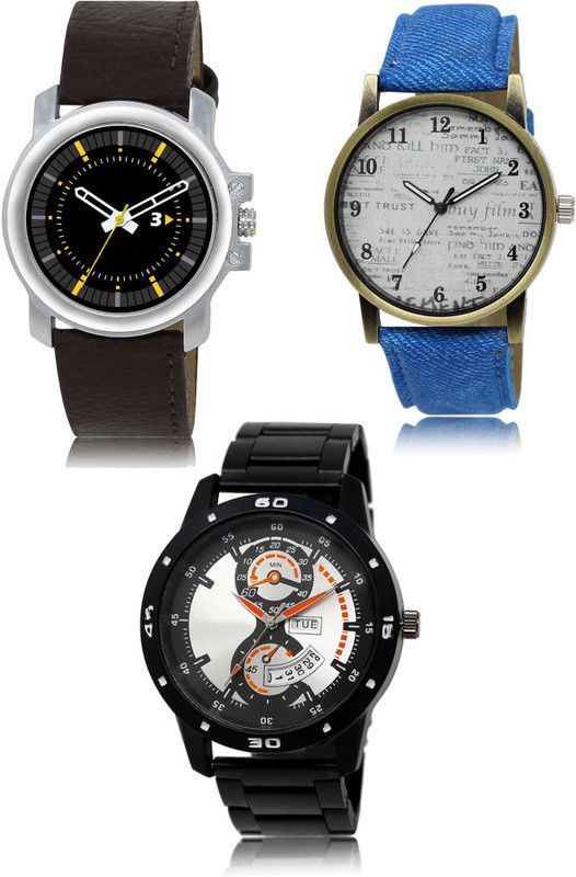 New latest Designer Combo of 3 Analog Watch - For Men 44-28-107