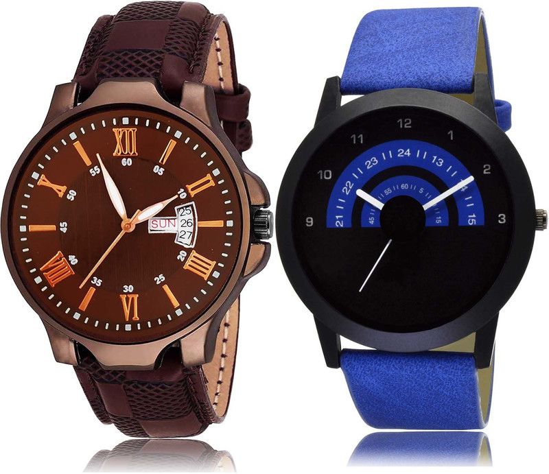 combo watch Analog Watch - For Men Latest Quartz Day And Date And Speedometer Combo Watch For Boys And Men - BRM2-B47
