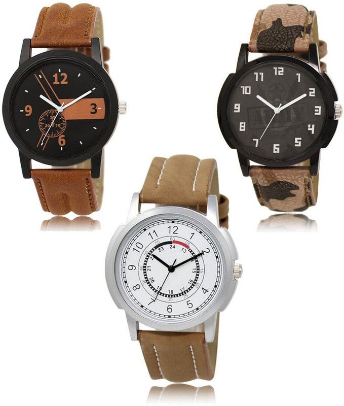 New latest Designer Combo of 3 Analog Watch - For Men -01-03-17