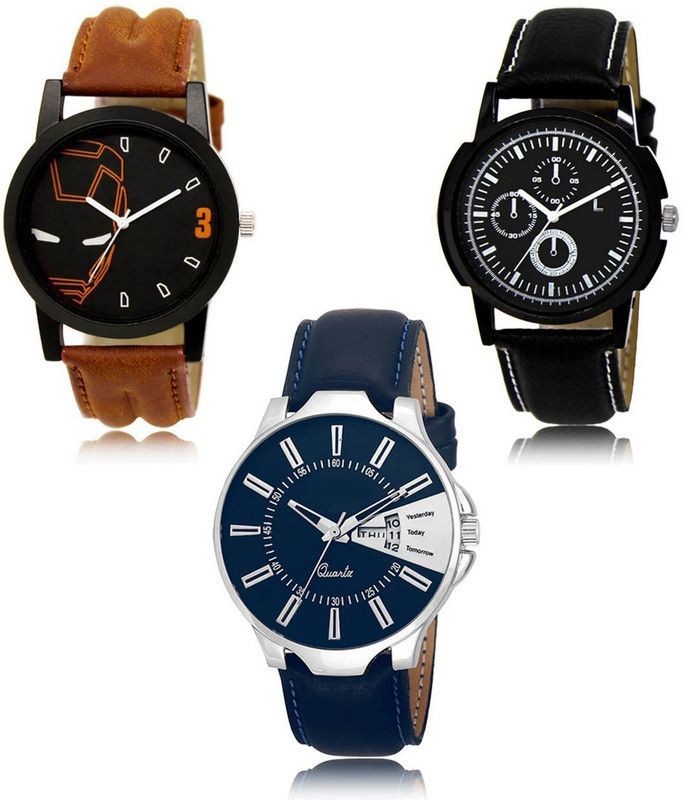 New latest Designer Combo of 3 Analog Watch - For Men LR-04-13-23