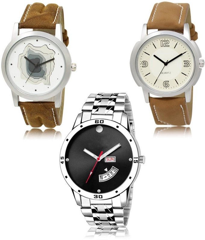 New latest Designer Combo of 3 Analog Watch - For Men LR-09-16-104