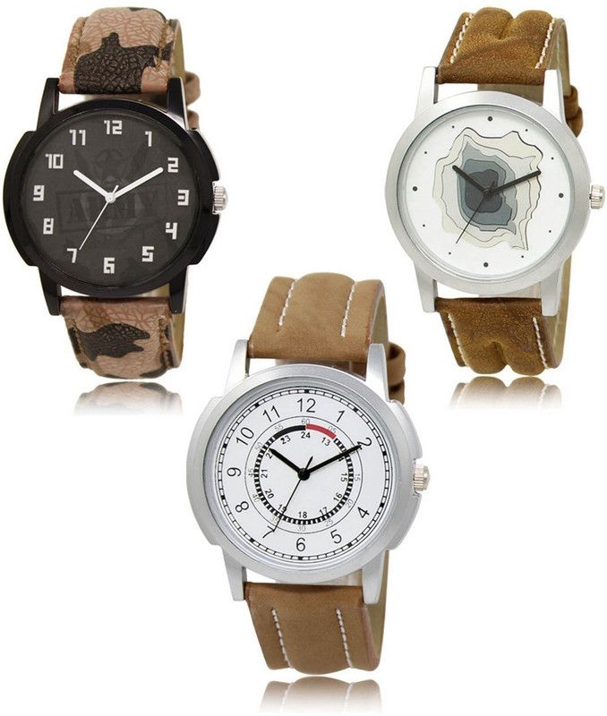 New latest Designer Combo of 3 Analog Watch - For Men LR-03-09-17