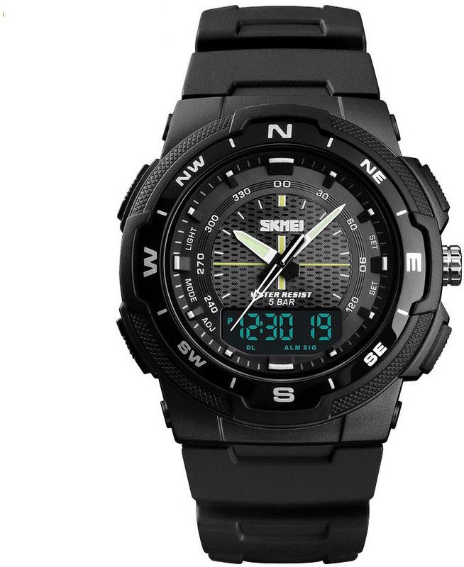 Analog-Digital Watch - For Men 1454 Black Chronograph