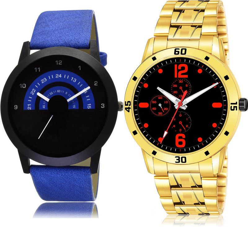 Analog Watch - For Men Best 3D Design 2 Watch Combo For Boys And Men - B47-(69-S-21)