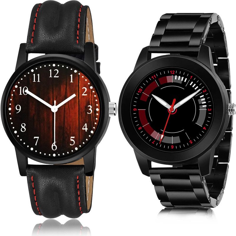 Analog Watch - For Men Latest Formal 2 Watch Combo For Boys And Men - B654-(45-S-20)