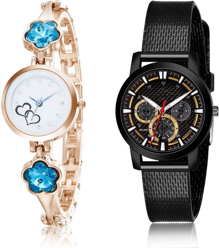Analog Watch - For Girls Contemporary Present 2 Watch Combo For Women And Girls - G435-(72-L-10)