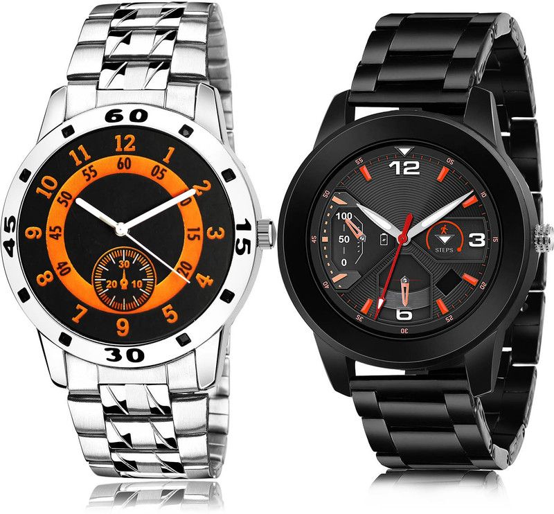 Analog Watch - For Men New Exclusive 2 Watch Combo For Boys And Men - B849-(40-S-20)