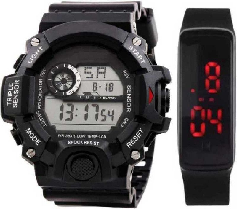 Digital Watch - For Boys & Girls SMART ORIGINAL DAY AND Date Lights on Display Amazing Combo Men & Kids Sports Digital Watch - For Men