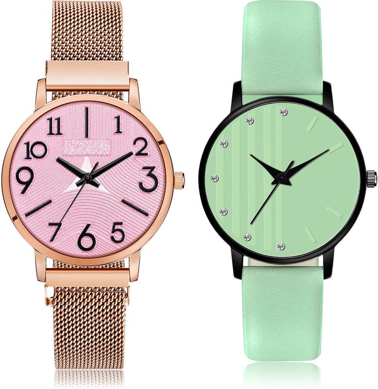 Analog Watch - For Women Classical Style 2 Watch Combo For Women And Girls - GM244-GM321