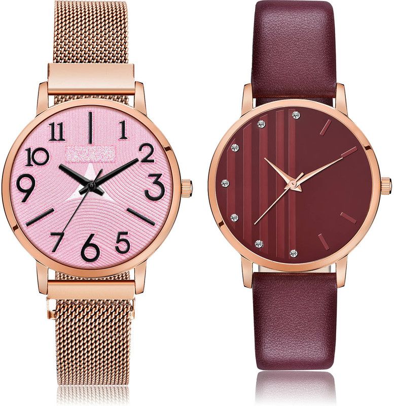 Analog Watch - For Women Classical Wrist 2 Watch Combo For Women And Girls - GM244-GM324