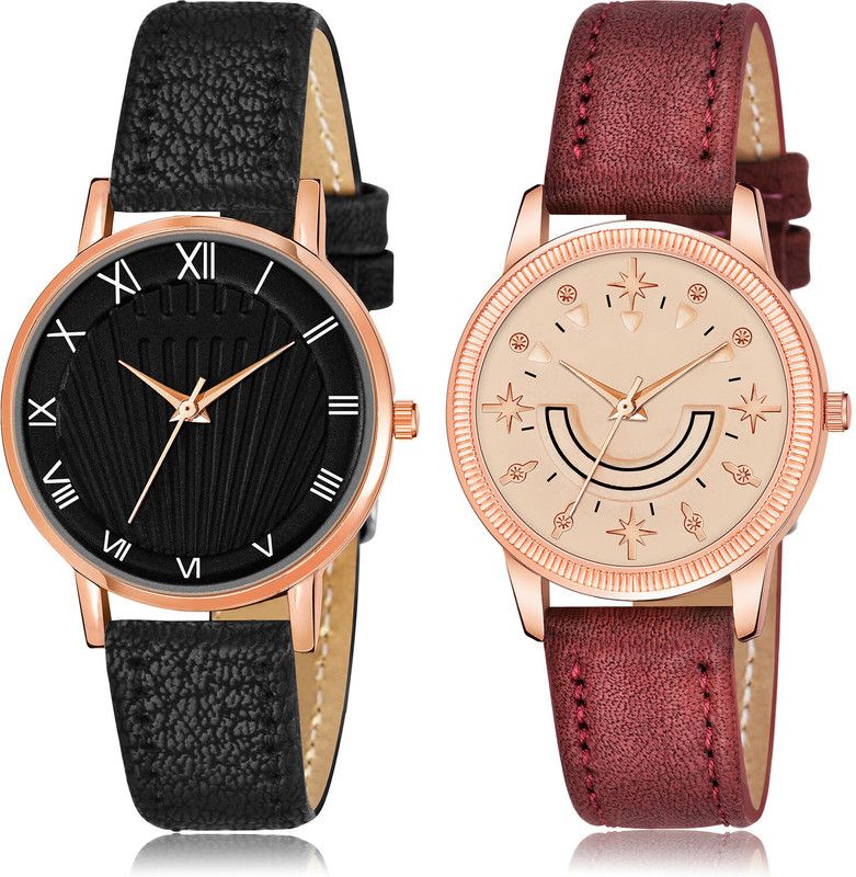 Analog Watch - For Women Classical Rich 2 Watch Combo For Women And Girls - GW50-GW63