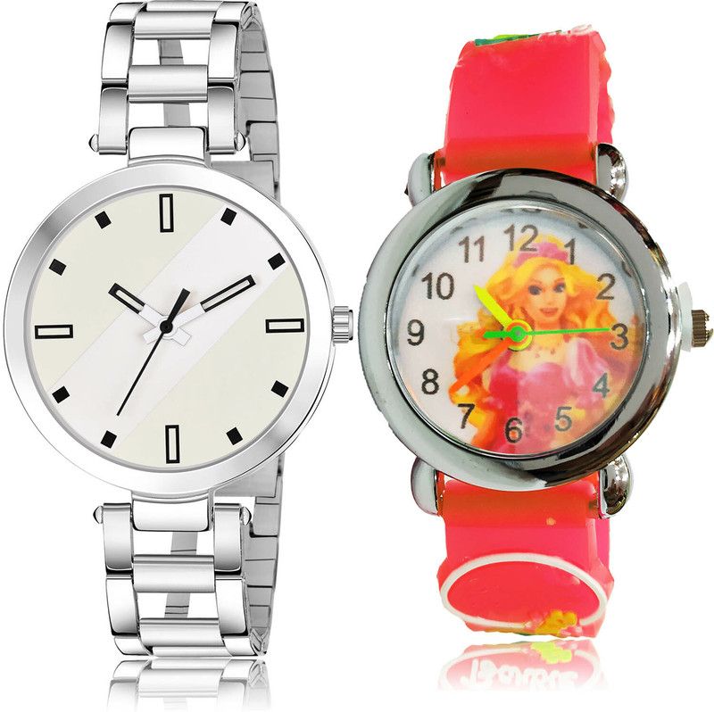 Analog Watch - For Girls Contemporary Tread 2 Watch Combo For Women And Girls - GM235-GC75