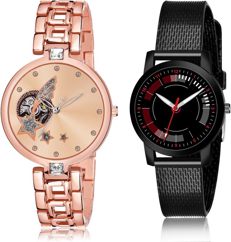 Analog Watch - For Girls Contemporary Present 2 Watch Combo For Women And Girls - G664-(45-L-10)