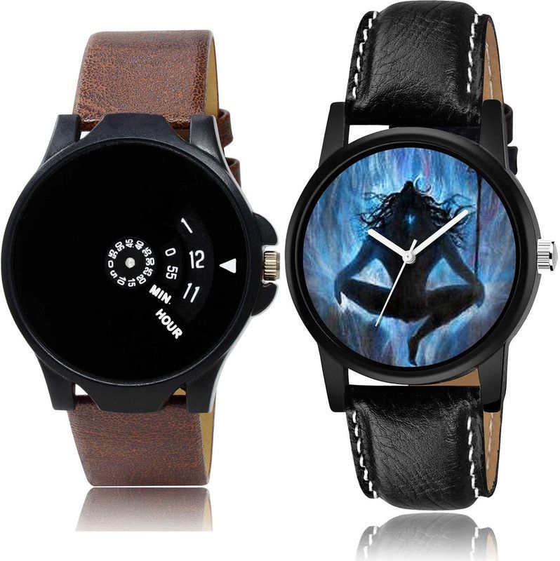 combo watch Analog Watch - For Boys Latest Love Speedometer And Mahadev Combo Watch For Boys And Men - BO51-B24