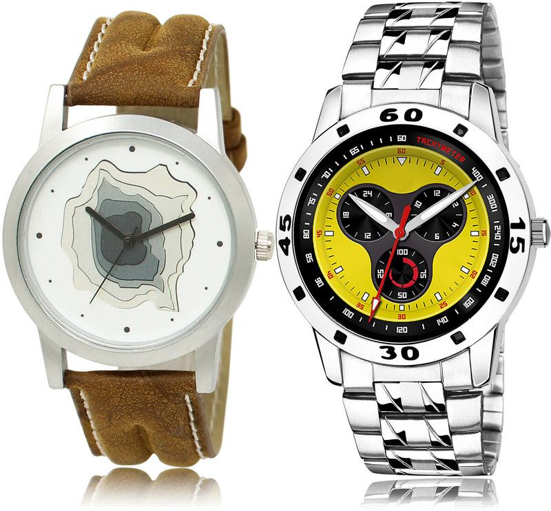 Analog Watch - For Men Classical Tread 2 Watch Combo For Boys And Men - BL46.9-(27-S-19)