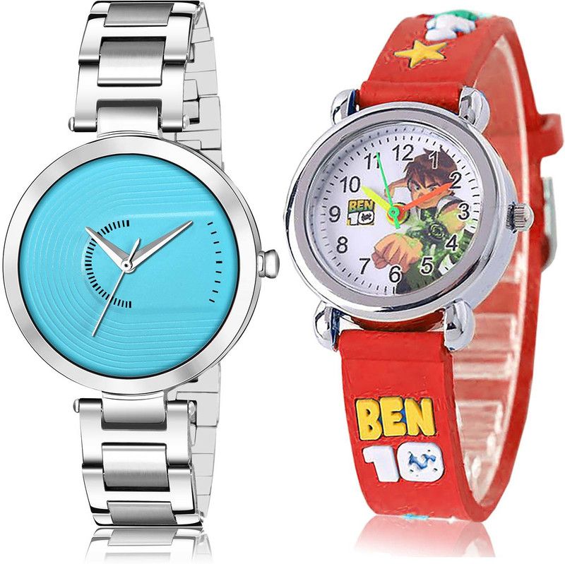 combo watch Analog Watch - For Women Treading Casual Chain And Ben 10 Kids 2 Watch Combo For Girls And Women - GM220-GC122