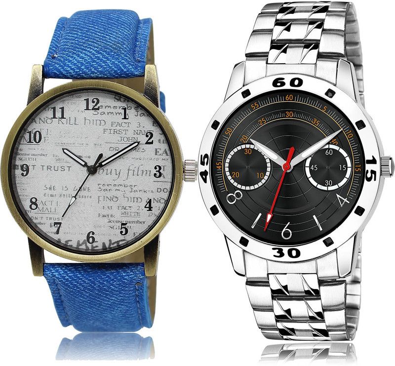 Analog Watch - For Men Contemporary Traditional 2 Watch Combo For Boys And Men - BL46.28-(67-S-19)