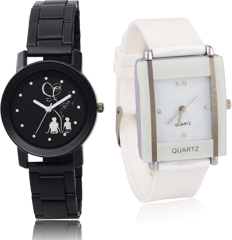 combo watch Analog Watch - For Girls New Luxury Love Valentine Couple Combo Watch For Girls And Women - GO153-G17