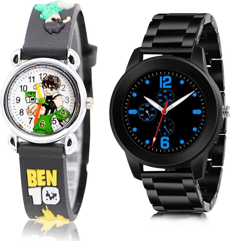 Analog Watch - For Boys Brand New Fashionable 2 Watch Combo For Boys And Men - BK81-(68-S-20)