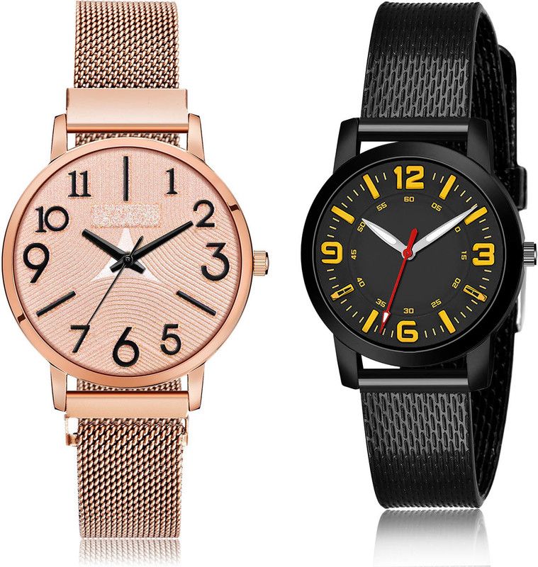Analog Watch - For Girls Classical Designer 2 Watch Combo For Women And Girls - GM245-(48-L-10)