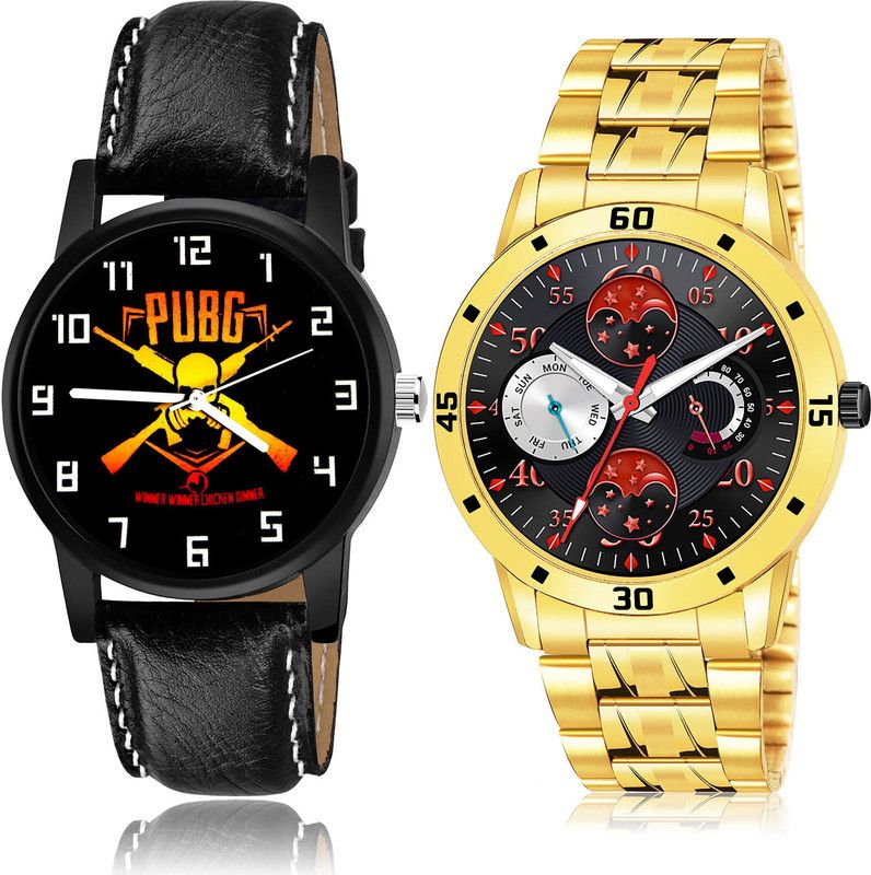 Analog Watch - For Men Best Unique 2 Watch Combo For Boys And Men - B625-(50-S-21)
