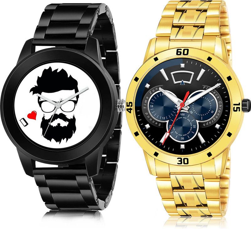 Analog Watch - For Men Classical Party Wedding 2 Watch Combo For Boys And Men - B824-(61-S-21)