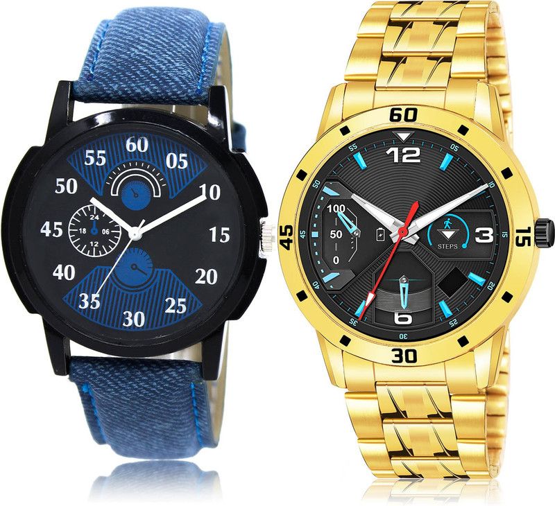Analog Watch - For Men Brand New Quartz 2 Watch Combo For Boys And Men - BL46.2-(41-S-21)