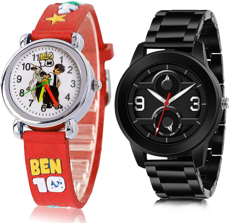 Analog Watch - For Boys Treading Fashionable 2 Watch Combo For Boys And Men - BK120-(28-S-20)