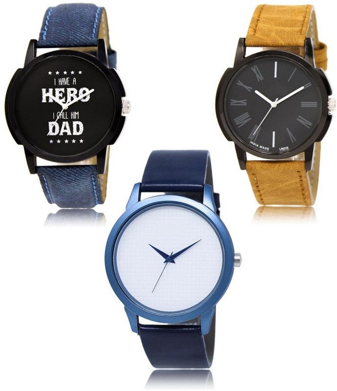 New latest Designer Combo of 3 Analog Watch - For Men LR-07-19-33
