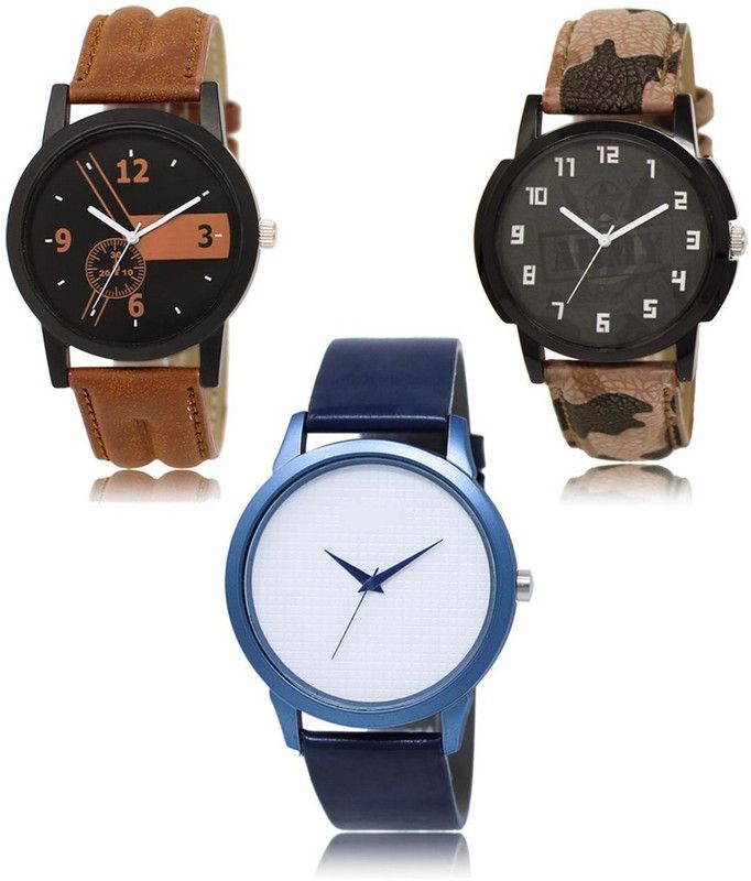 New latest Designer Combo of 3 Analog Watch - For Men LR-01-03-33