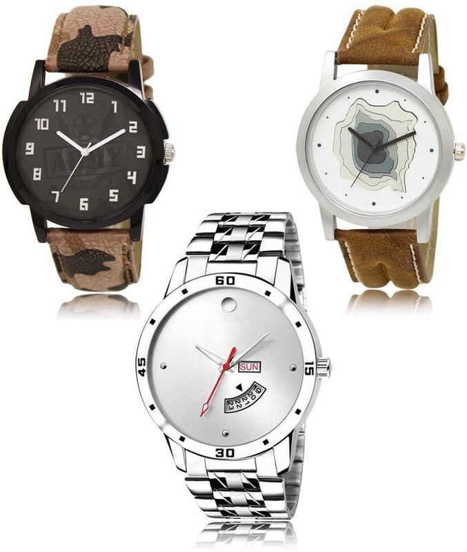 New latest Designer Combo of 3 Analog Watch - For Men LR-03-09-103