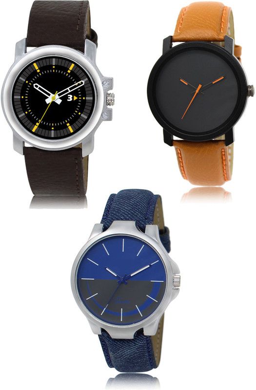 New latest Designer Combo of 3 Analog Watch - For Men 44-20-24